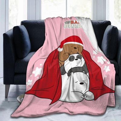 We Bare Bears Flannel Ultra-Soft Micro Fleece Blanket for Bed Couch Sofa Air Conditioning Blanket