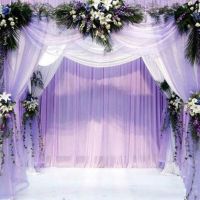 【Fun party】คริสตัล T Ulle ผ้า Organza DIYfor อุปกรณ์ตกแต่งงานแต่งงาน5เมตรผ้าย้อมม้วน Organza วันเกิดเหตุการณ์ตาข่าย