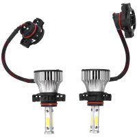 W8LED Headlight Bulbs Conversion Kit Car Headlamp 20000LM 6500K 100W Cool White Hi/Lo Beam 4 Side DRL Fog Light Replace for Halogen HID - Plug and Play