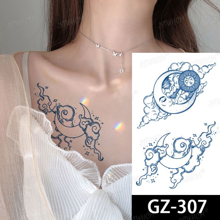 butterfly-temporary-tattoo-sticker-back-semi-permanent-waterproof-tattoo-for-women-blue-realistic-7-15-days-body-art-arm-sticker