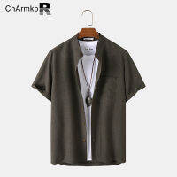 Medussa ChArmkpR เสื้อแขนสั้นผู้ชาย,เสื้อปกคอแข็ง