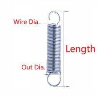 【LZ】 10pcs Extension Springs  Hook-End Wire Diamater 0.7mm OD 5mm 6mm 8mm Length 25-160/180/200/220/240/260/280/300mm