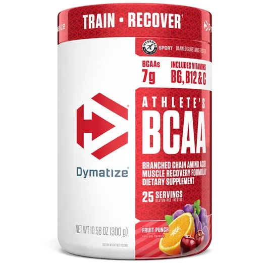 Dymatize Nutrition, Athlete's BCAA, Fruit Punch (300 g) 25 Servings