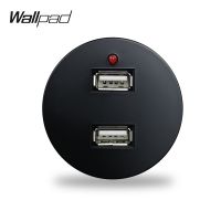 Wallpad L6 5 Colors 2.4A Double USB Charging Port Wall Socket Module Match L6 Plates Free Combination DIY