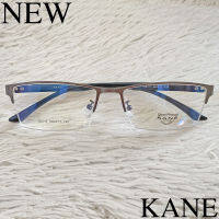 แว่นตา KANE  สำหรับตัดเลนส์ กรอบแว่นตา ชาย-หญิง Fashion รุ่น 5621 สีเทา กรอบเซราะ ทรงเหลี่ยม สวย ขาข้อต่อ Stainless Steel