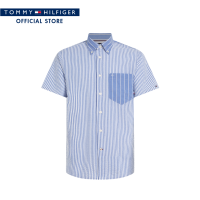 Tommy Hilfiger เสื้อเชิ้ตผู้ชาย รุ่น MW0MW31885 0GY - สีน้ำเงิน