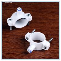 RO Water 40mm Drain Waste Water Pipe Clamp Saddle Valve Clips 1/4 quot; OD Hose Quick Connection Reverse Osmosis Aquarium System