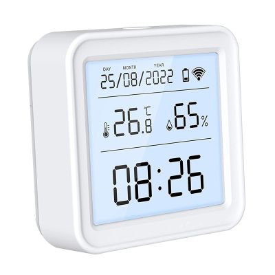 WIFI Temperature and Humidity Meter Hygrometer Monitor Support Google Assistant Warnings Data Storage