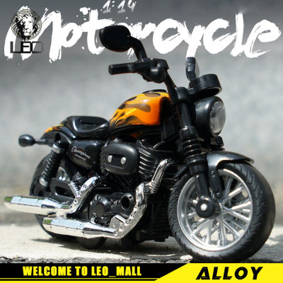 LEO 1:14 Harley Motorcycle alloy model car for kids toys for boys toys for kids cars toys motor basikal