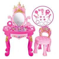 【Ready】? Genuine little princess childrens beauty dressing table toy a baby play house storage trolley set 3-6-5 gift