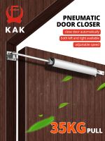 ♕∈ KAK Pneumatic Door Closer Soft Close Automatic Door Close Stop Door Hardware Gas Spring Door Closer 100 Degree Position 35KG