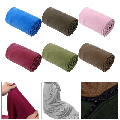 hot！【DT】▤☋♗  Camping Blanket Outdoor Cushion Warm Soft Thermal Fleece Sleeping for Hiking Fishing Adult Jogging
