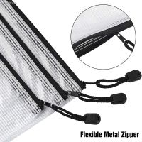 ✴✇▬ 18Pcs Mesh Zipper Pouch Document Bag 8 Assorted Size Waterproof Plastic Zip File Folders Multipurpose for OfficeHome