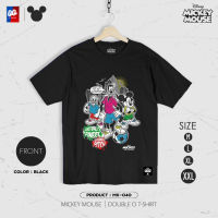 [ส่งฟรี] เสื้อยืด Mickey Mouse มิกกี้เมาส์ รุ่น MK-040 ลิขสิทธิ์แท้ วอลต์ ดิสนีย์ สีดำ เสื้อ Disney แท้ [M,L,XL,2XL]