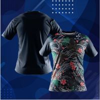 FAZZ  FZB03 -  BUNGA HITAM BLACK FLORAL V1 JERSEY