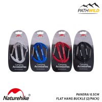 NATUREHIKE 8CM D-TYPE MULTIFUNCTIONAL HANG BUCKLE WITHOUT LOCK คาราบิเนอร์รูปทรงตัว D รับน้ำหนักได้สูงสุด 45 kg