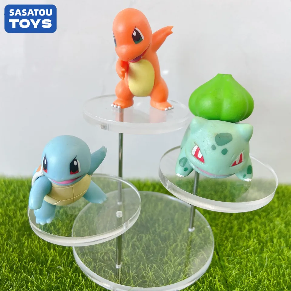 Takara tomy genuíno pokemon pikachu sylveon chespin bulbasaur dragonite  mole froakie squirtle popplio figura de ação