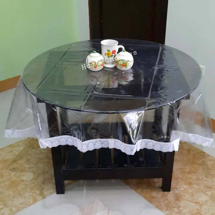 Round Transpa Table Cover Protector 80 Lace 8seaters Lazada Ph Round Transpa Table Cover Protector, 80 Round Table Protector