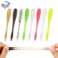 【hot】▣ Rosewood Ajing Soft Fishing 48mm TPR Rockfish Swimbaits Jig Worm Bait Nightlight Needle Tail Artificial Wobbler