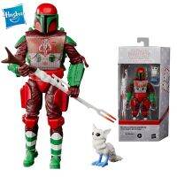 Hasbro Mandalorian Warriian Holiday Edition-สตาร์วอร์สชุดสีดำ6นิ้ว (15ซม.) ตุ๊กตาขยับแขนขาได้ใหม่ในสต็อก