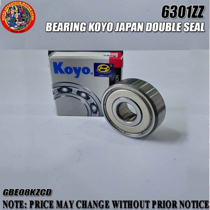 6301ZZ BEARING KOYO JAPAN DOUBLE SEAL (GBE08KZCD) | Lazada PH