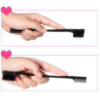 5 Pcs (5 Colors) Hair Edge Brush Double Sided Control Hair Brush Hair Styling Comb Eyebrow Brush Makeup Tool