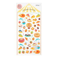 MIDORI Sticker 2490 Marche Tart / สติ๊กเกอร์กระดาษญี่ปุ่น ลายขนม แบรนด์ MIDORI จากประเทศญี่ปุ่น (D82490006)