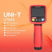 【Flash Promotion】(UNI-T Original) UNI-T UT665 Industrial Snake Borescope Professional Handheld 2.4 Inch Endoscope IP67 Waterproof Vedio Inspection Camera