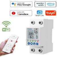 【YF】 2P 63A TUYA APP WiFi Smart Circuit Earth Leakage Over Under Voltage Protector Relay Device Switch Breaker Energy Power kWh Meter