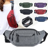 Fashion Men Women Waist Bag Casual Fanny Pack Purse Large Phone Belt Bag Pouch Canvas Outdoor Travel Phone Bag Banana Hip Bags