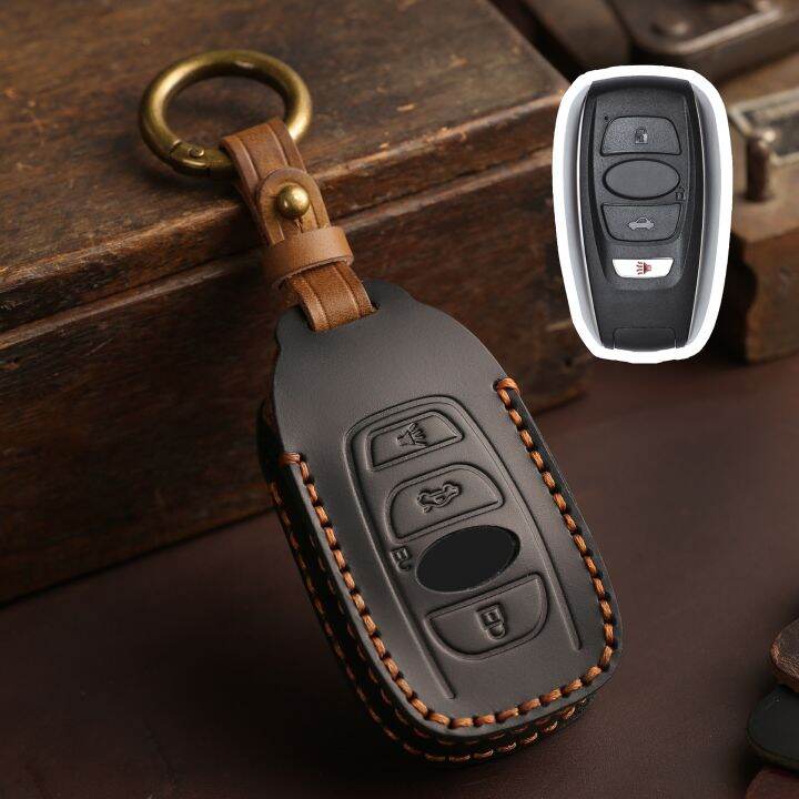 leather-car-key-case-cover-shell-for-subaru-brz-forester-legacy-outback-wrx-sti-impreza-xv-crosstrek-protector-fob-accessories