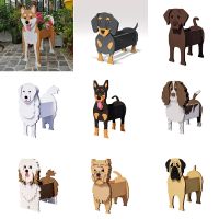 Garden Flower Pot Dog Shape Planter Shiba inu Mastiff Cain Terrier Havanese Vase Pots DIY PVC Flower Planters Garden Home Decor