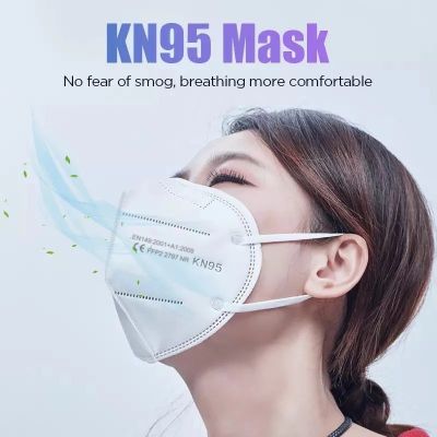 ส่งจากไทย 🇹🇭 Mask KN95 หน้ากาก อนามัย กันฝุ่นและเชื้อไวรัส สีขาว 1 ชิ้น พร้อมส่ง 9.9
