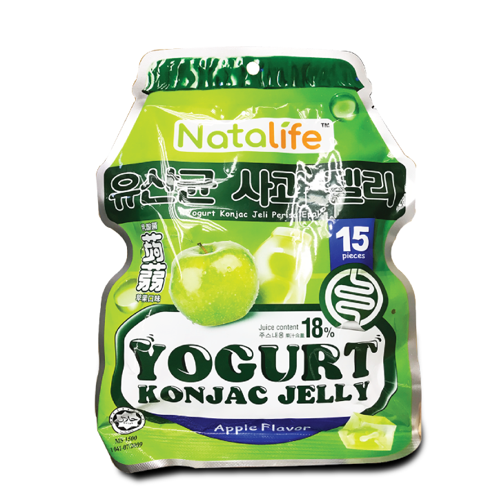 NATALIFE YOGURT KONJAC JELLY APPLE 300G Lazada
