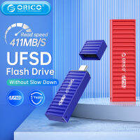 ORICO UFSD USB แฟลชไดร์ฟโลหะทั้งหมด256GB 411MB/S เพ็นไดรฟ์512GB 128GB 64แท่ง USB ขนาด GB แท่ง USB Type C เพนไดรฟ์ดีไซน์รูปทรงภาชนะ