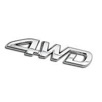 สติกเกอร์ป้ายโลหะรถยนต์4WD สัญลักษณ์ขับเคลื่อนด้วยล้อทั้งหมดสติ๊กเกอร์ติดรถ