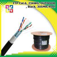 FTP Cat.6, 23AWG, OUTDOOR, Black, 305MR/Reel - BISMON