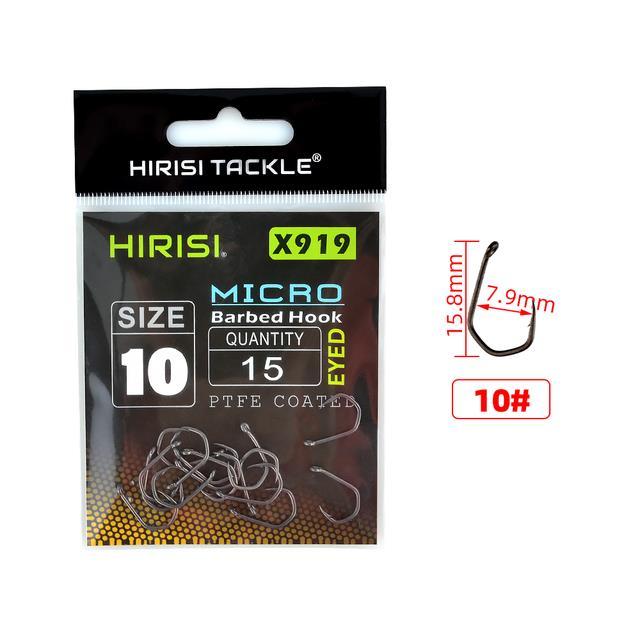 hirisi-15pcs-ptfe-coated-high-carbon-steel-fish-hook-micro-barbed-with-eye-carp-fishing-hook-accessories-x919