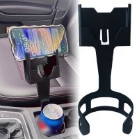 Universal Car Truck Door Cup Water Bottle Holder Mobile Phone Bracket 2 In 1 Auto Interior Organizer Anti-falling Phones Stand