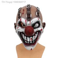 【hot】☊  Creepy Horror Scary Clown One-eyed Joker Headgear