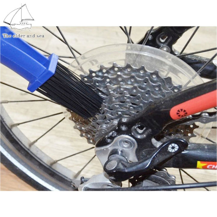 ผู้สูงอายุทะเลจักรยานโซ่แปรงขี่จักรยานล้อขัดทำความสะอาดเครื่องมือดูแลสำหรับโซ่แผ่น-flywheels