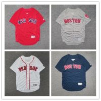 high-quality The Boston red sox baseball uniform embroidery American letters cardigan jacket hip hop shirt with short sleeves men and wome