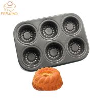 【hot】 Tools Bundt Pan Teacup Mold 6 Cups Pans Non-stick Metal Egg Tart Moulds 237 ！ 1