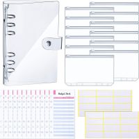 PVC 6-Ring Binder Sleeve Suitable for Personal Budget Planning Manual,Notebook It Is Very Suitable for Home,School