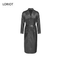 TOP☆LORIOT Satin Bathrobes For Men Robes Pajama Pyjama Nightwear Sleepwear Casual Korean SA1380