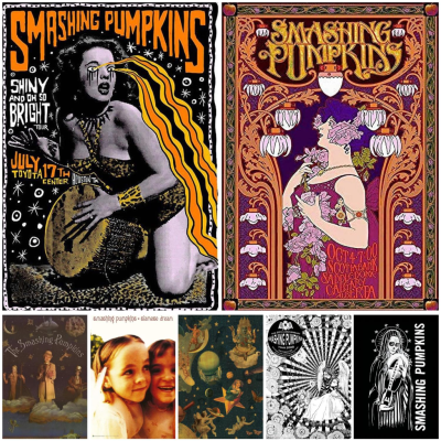 The Smashing Pumpkins Band โปสเตอร์ Canvas Art Print Modern Wall Decor