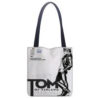 Custom Tom of Finland paint printing shoulder bag canvas tote bag shopping travel book handbag custom logo