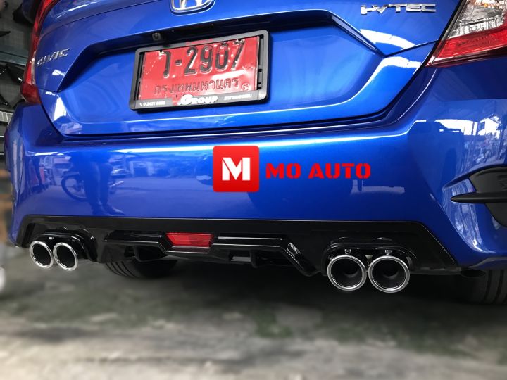 diffuser-ทรง-sport-พร้อมปลายท่อหลอก-civic-fc-fc-mc-2016-2021