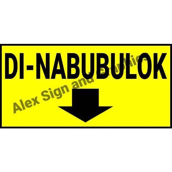 Di-Nabubulok PVC Signage - 3.75 x 7.5 inches | Lazada PH