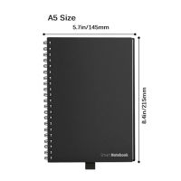 Elfinbook Smart Reusable Erasable Spiral A5 B5 Notebook Paper Notepad Journal Drawing Painting Pocketbook Like Rocketbook